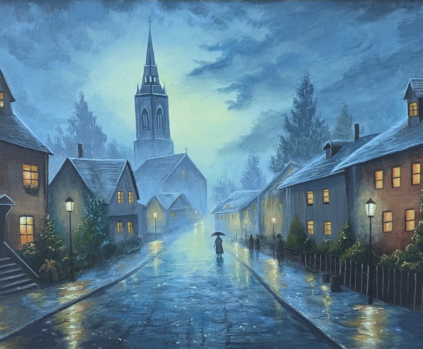 'Rainy Road' 16x20