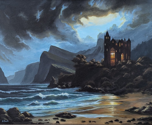 'Castle Storm' 16x20