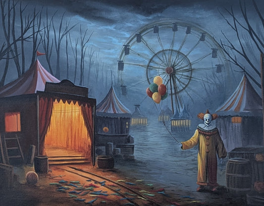 'Clown Carnival' 16x20