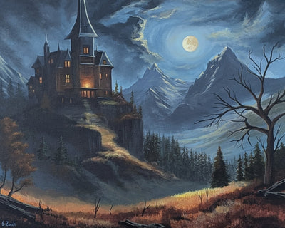 'House on a Hill' 16x20 – 