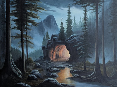 'Cave at Night' 16x20 – 