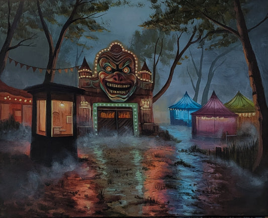'Clown Funhouse' 16x20