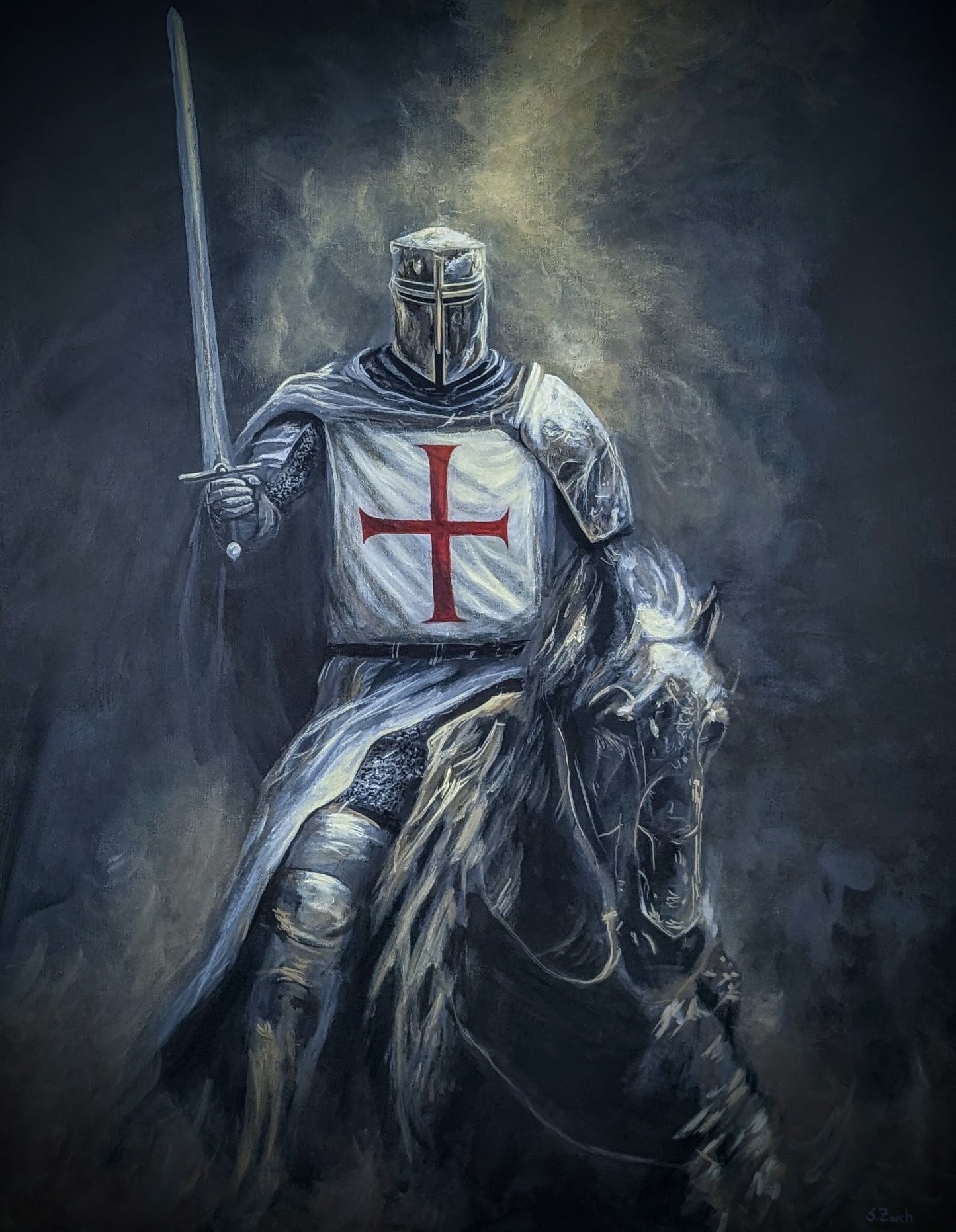 'Peaceful Warrior' 24x30