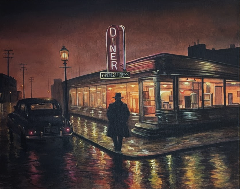 'Rainy Night' 16x20