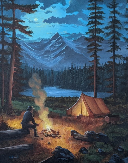 'The Lone Camper' 16x20