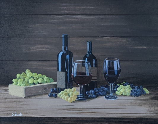 'Wine and Grapes' 16x20